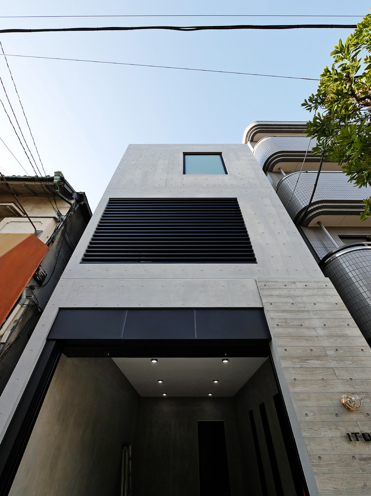 Example of an urban house exterior design in Tokyo