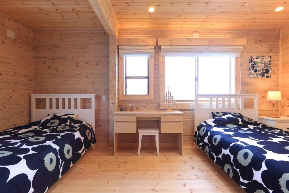 他の地域にある北欧スタイルのおしゃれな寝室のインテリア