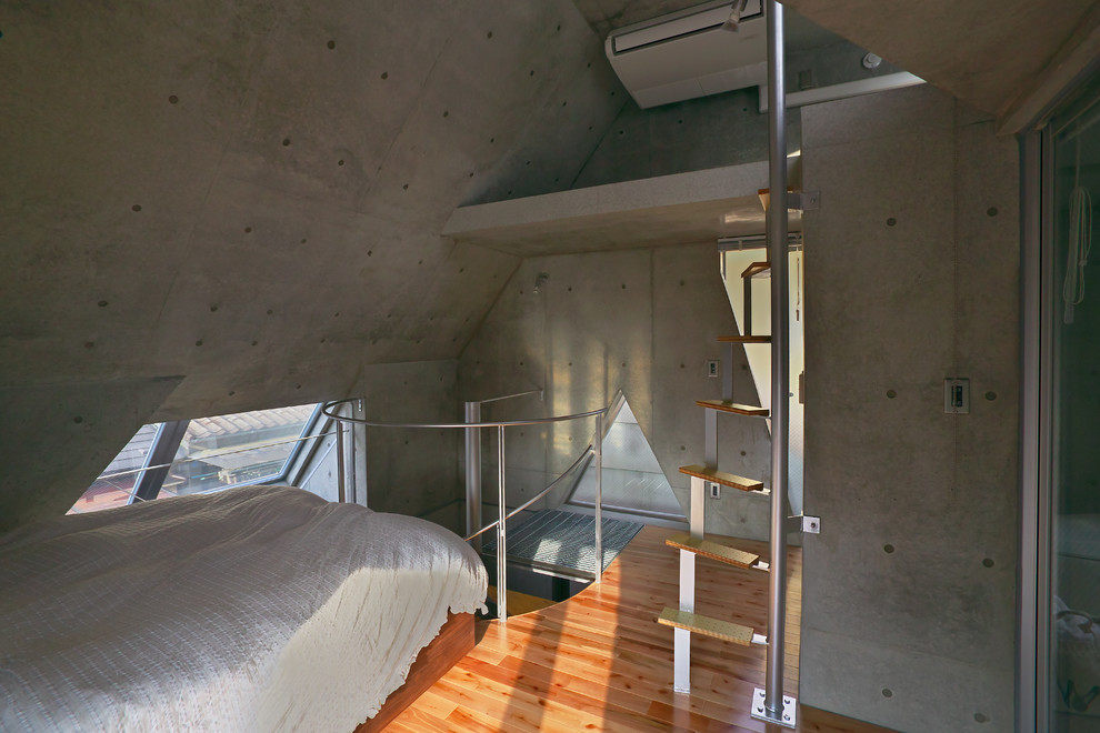 This is an example of an industrial bedroom in Tokyo.