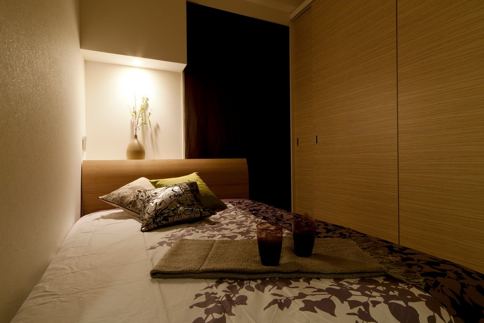 東京23区にあるコンテンポラリースタイルのおしゃれな寝室