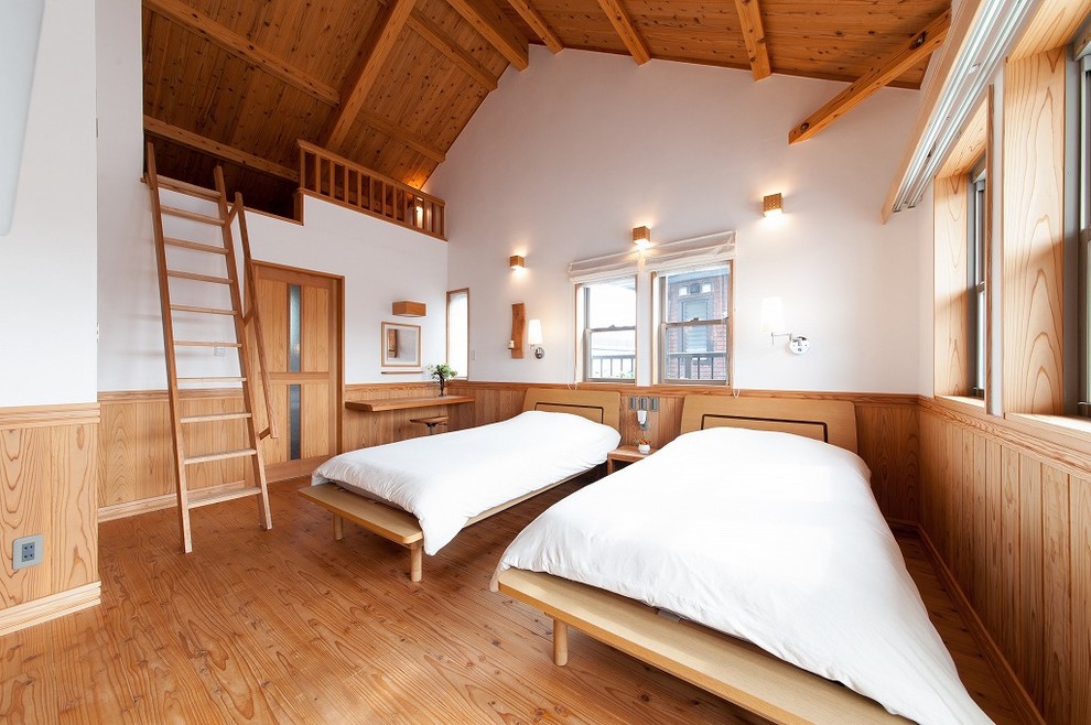 名古屋にあるカントリー風のおしゃれな寝室