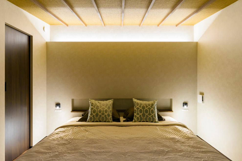 東京23区にあるアジアンスタイルのおしゃれな寝室