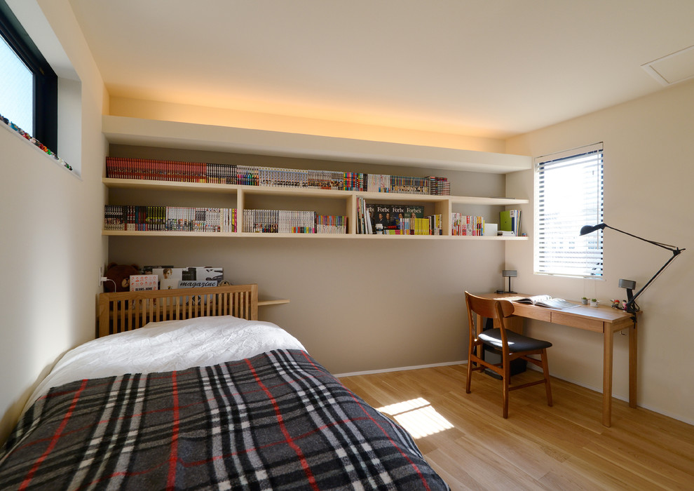 東京23区にある北欧スタイルのおしゃれな寝室