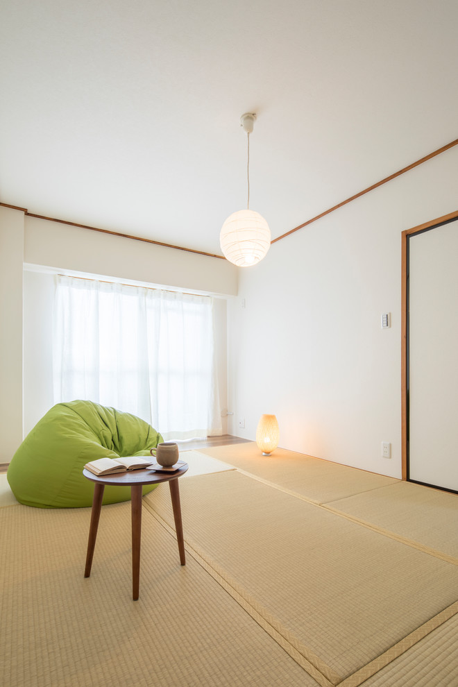 東京23区にある和風のおしゃれな寝室