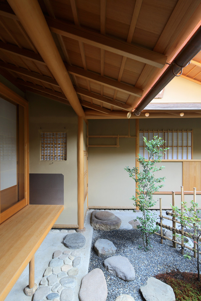 This is an example of a small world-inspired garden in Kyoto.