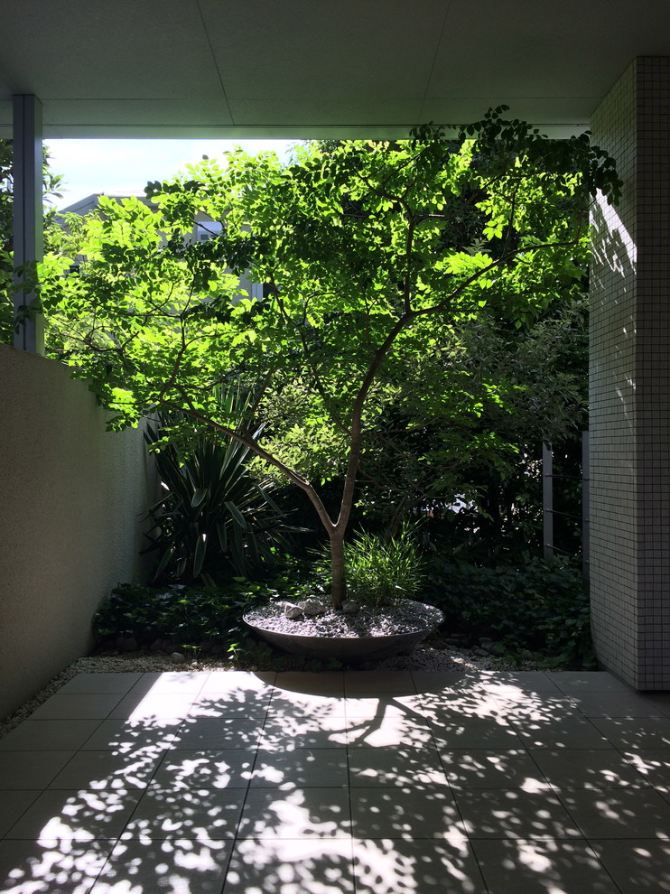 東京23区にあるアジアンスタイルのおしゃれな庭の写真