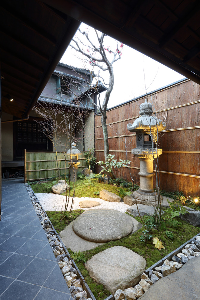 Idée de décoration pour un petit jardin japonais asiatique.