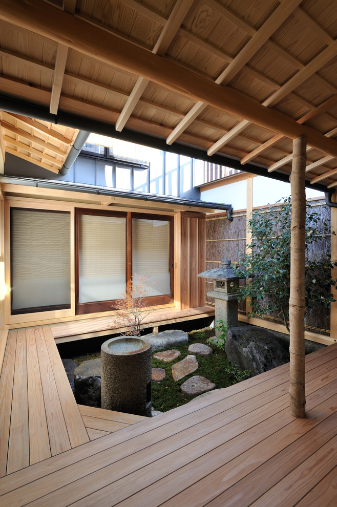 Источник вдохновения для домашнего уюта: японский сад на внутреннем дворе в восточном стиле