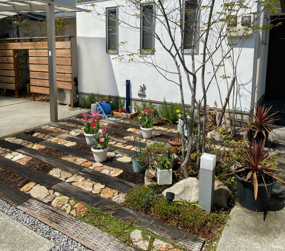 Inspiration for an asian full sun landscaping in Other for spring.
