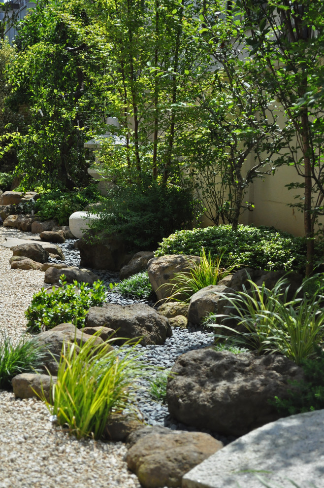 Пример оригинального дизайна: японский сад в восточном стиле