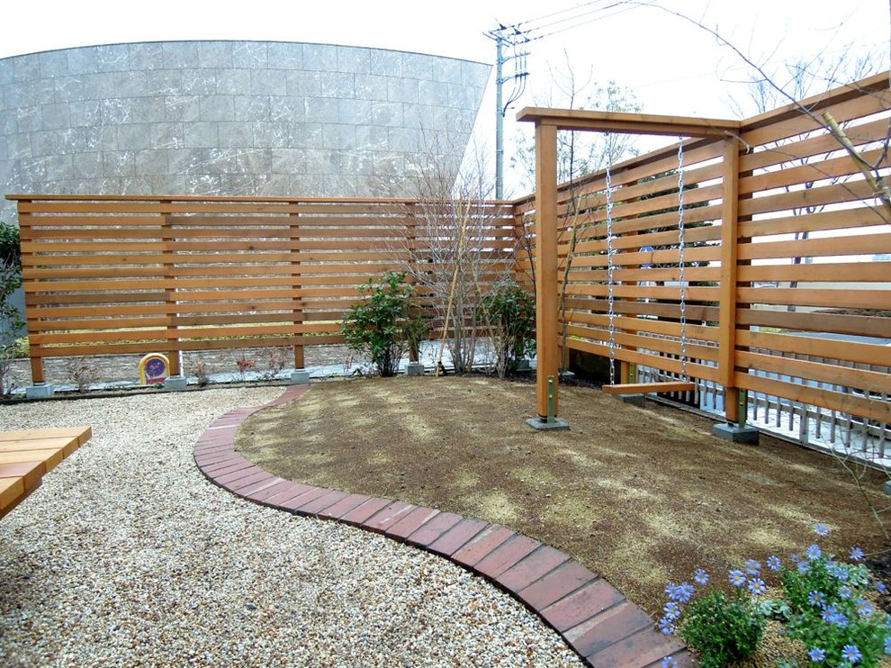 Bild på en funkis trädgård