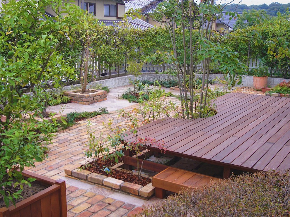 Ispirazione per un giardino minimalista dietro casa