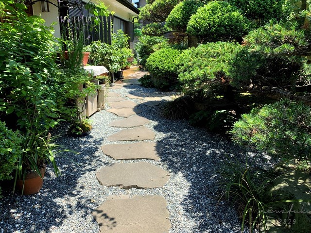 御影石 ピンク御影 敷石 飛び石 踏石 日本庭園 庭石 - その他