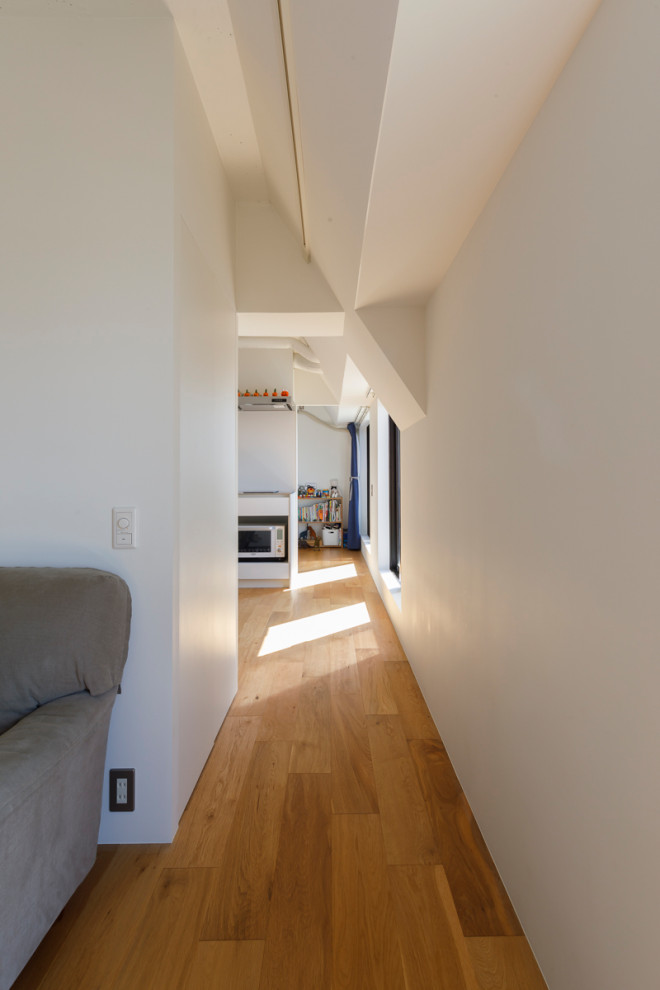Example of a minimalist hallway design in Tokyo