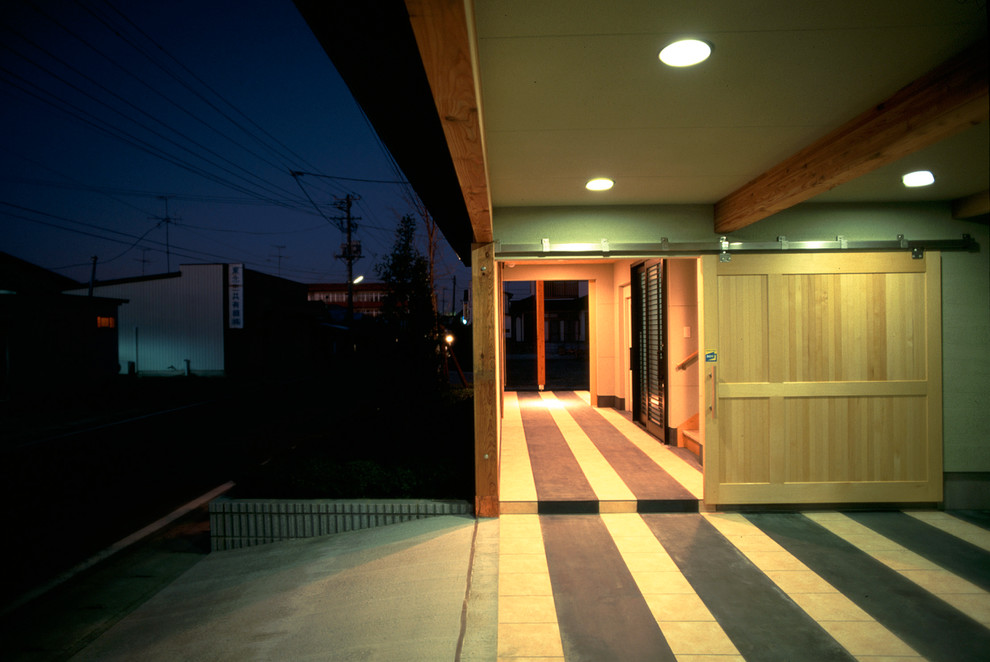 Example of a mid-sized trendy hallway design in Other