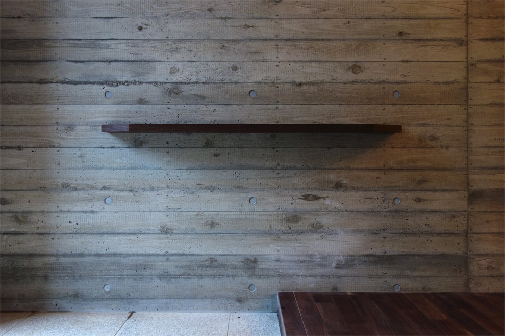 Inspiration for a granite floor vestibule remodel in Tokyo Suburbs with gray walls