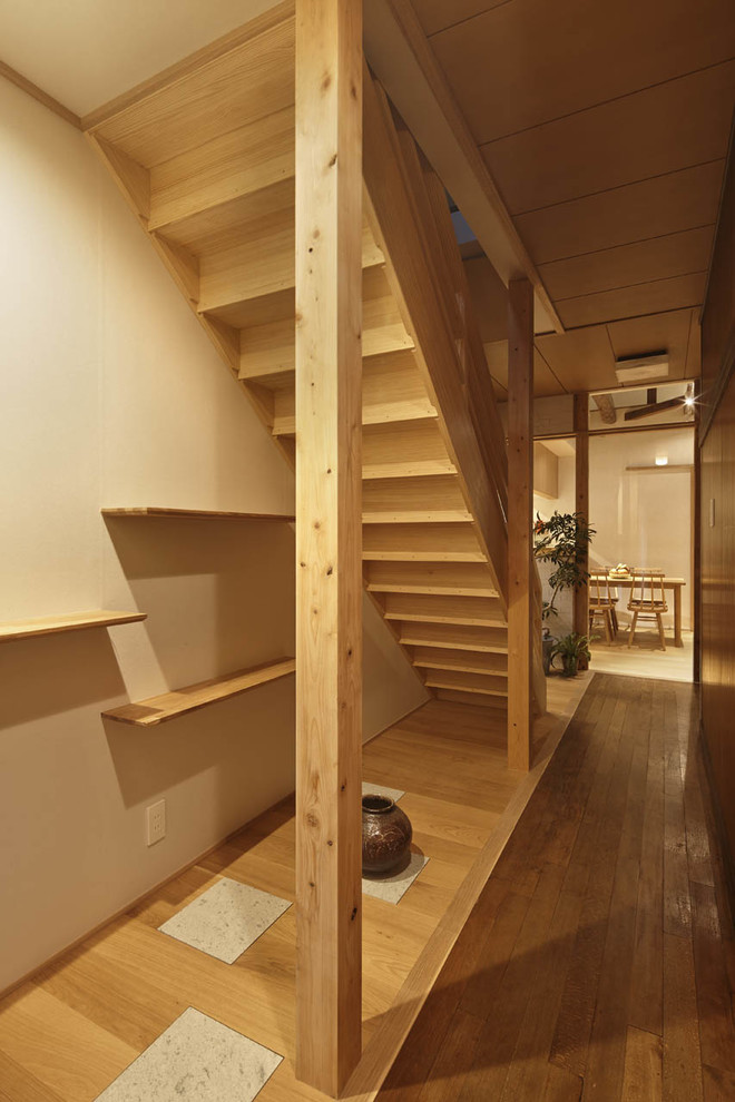 Inspiration for a classic staircase in Kyoto.