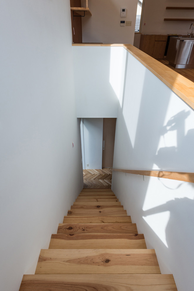 Inspiration for a contemporary staircase remodel in Other