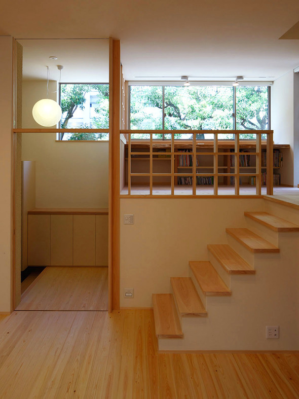 Idées déco pour un escalier moderne avec palier.