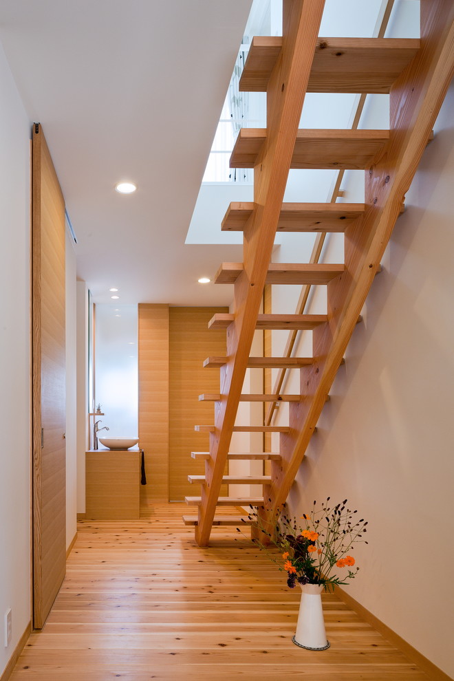 Example of a danish staircase design in Kyoto