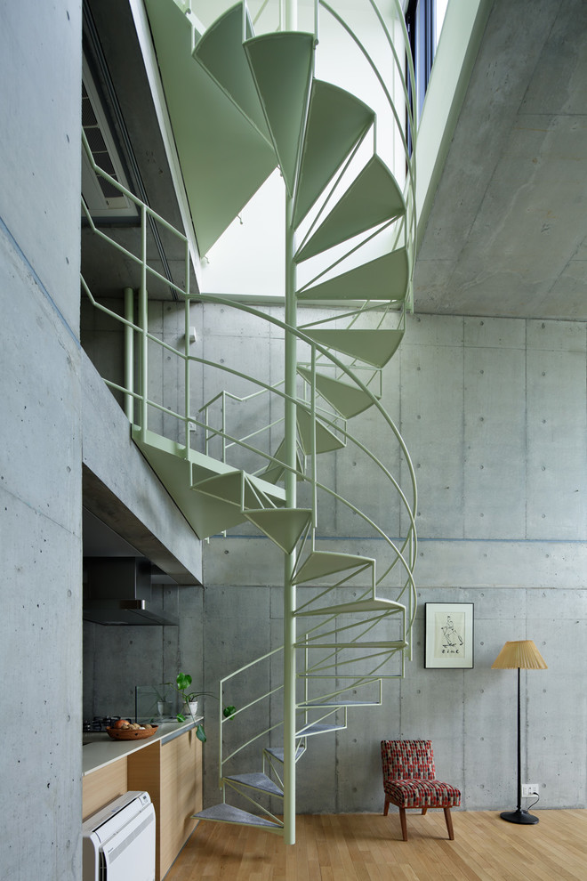 Inspiration pour un escalier urbain avec éclairage.