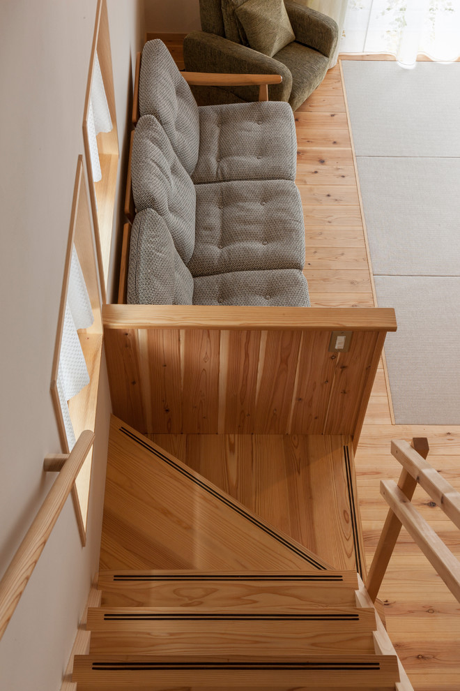 Inspiration for a scandinavian staircase remodel in Tokyo Suburbs
