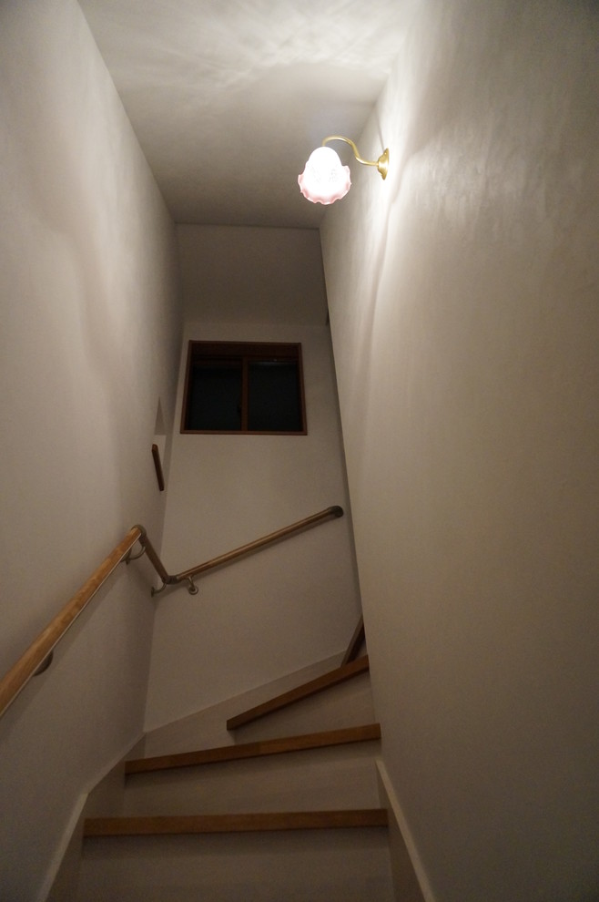 Cette photo montre un escalier chic.