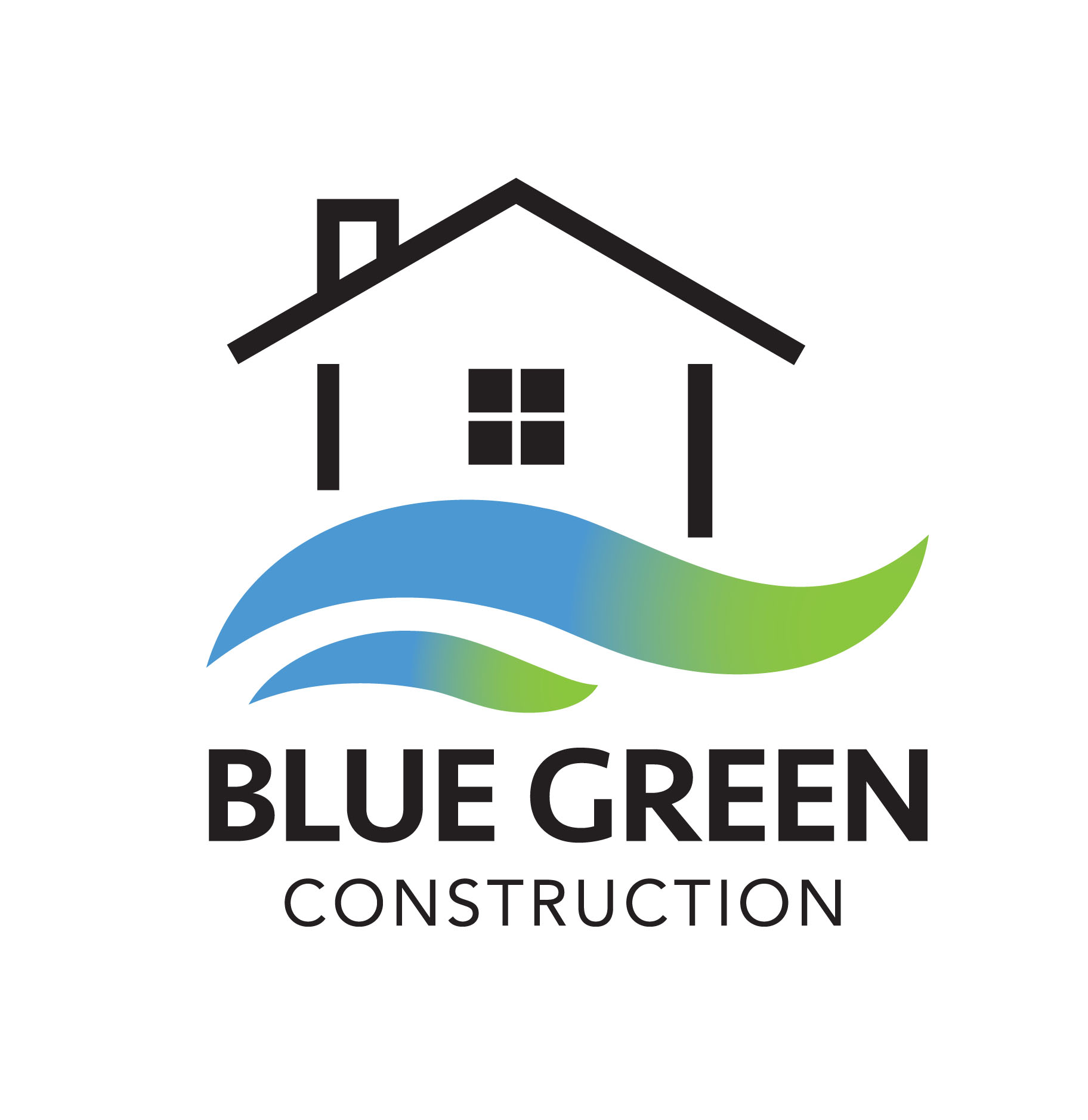 Blue Green Construction, Inc. logo