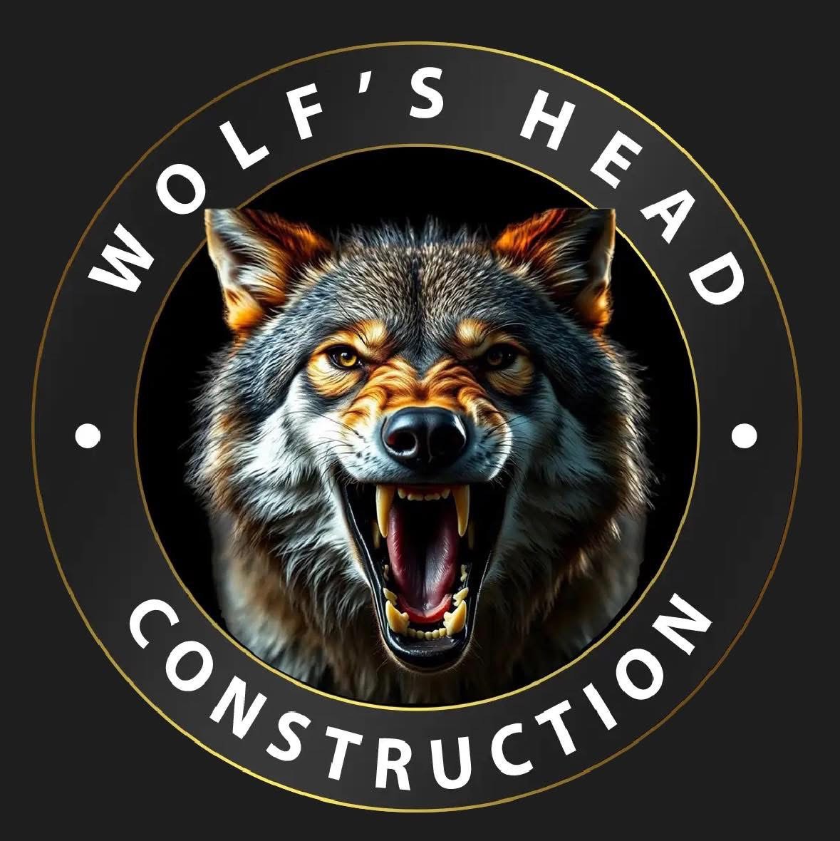 Wolf's Head Construction Logo